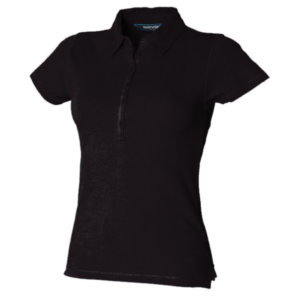 Women's short sleeve stretch polo Thumbnail