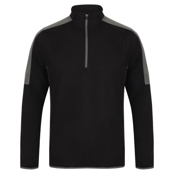 Finden + Hales Contrast Zip Neck Midlayer Top Thumbnail